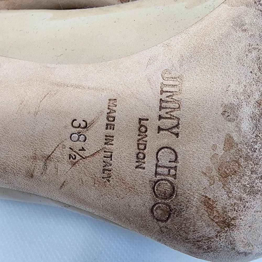 Jimmy Choo Nude Patent Pumps 38.5